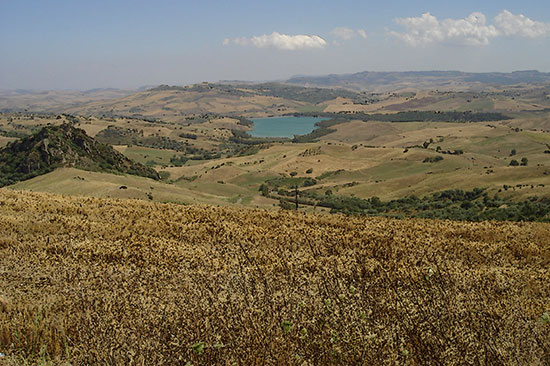 Paesaggio entroterra Sicilia